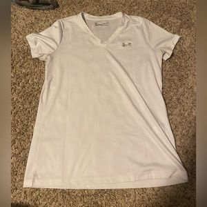 White under armour v neck top
